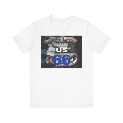 Retro Route 66 Unisex Jersey Short Sleeve Tee