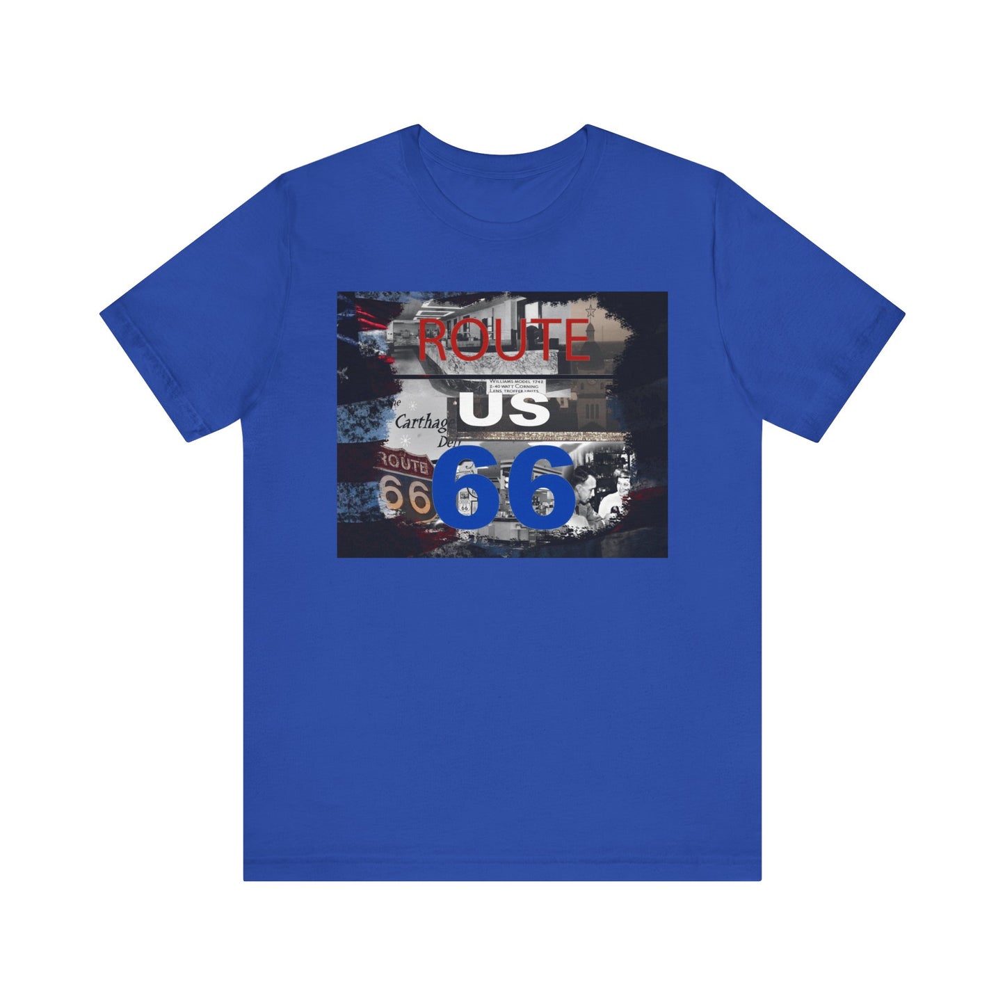 Retro Route 66 Unisex Jersey Short Sleeve Tee