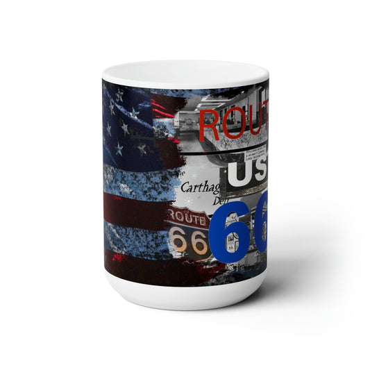 Ceramic Mug 15oz Route 66