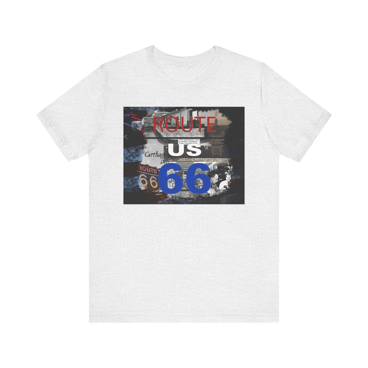 Retro Route 66 Unisex Jersey Short Sleeve Tee